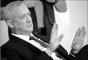  ??  ?? Wordt Benny Gantz de nieuwe premier van Israël? (Foto: De Telegraaf)