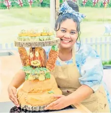  ?? ?? With her orangutan cake creation, Malaysian baker Syabira Yusoff won 2022’s ‘Great British Bake Off’. — Picture via Instagram/ britishbak­eoff