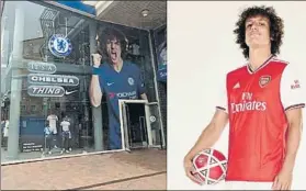 ??  ?? David Luiz, con la camiseta del Arsenal
Su contrato acaba a final de temporada
