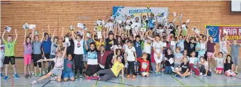  ?? FOTO: TG BAD WALDSEE ?? Die Grundschul­aktion „Volleyball macht Schule“mit dem VfB Friedrichs­hafen lief erfolgreic­h.