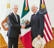  ?? CORTESÍA: GOBIERNO DEL ESTADO DE MÉXICO ?? Se reunieron en el Palacio de Gobierno