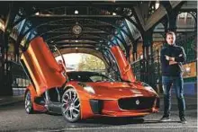  ?? Rex Features ?? ■ The Jaguar C-X75, an offshoot of racing technology, in its first public appearance at the Lord Mayors Show in 2015.