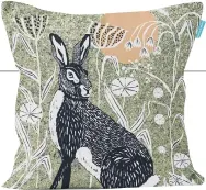  ?? ?? Wilder Hare Cushion Green, Perkins and Morley.