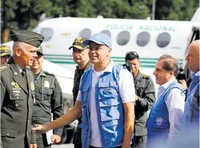  ?? COLPRENSA ?? Harley López fue trasladado a Bogotá tras su liberación en el Meta.