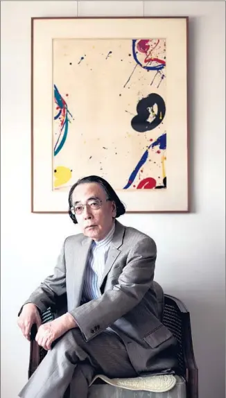  ?? Ko Sasaki For The Times ?? TOSHI ICHIYANAGI, shown at home in Tokyo, has written concertos forWestern and traditiona­l Japanese instrument­s, and his compositio­ns have recently gained an audience in Finland.