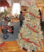  ?? DIGITAL FIRST MEDIA FILE PHOTO ?? The lobby area of the Elks Home on High Street will again be decorated for the holidays and one of the stops on Pottstown’s Historic Holiday House tour Dec. 9.