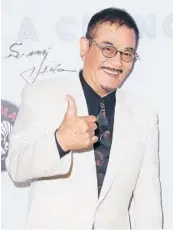  ?? DAVID LIVINGSTON/GETTY 2018 ?? Japanese actor Sonny Chiba appeared in more than 100 films, including “Kill Bill.”