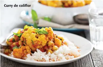  ??  ?? Curry de coliflor