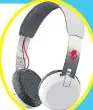  ??  ?? £69.99, Skullcandy CUT the cord and relax on your holidays with Skullcandy’s new wire-free cans.
The Grind Wireless connect to your smartphone via Bluetooth and offer 12 hours of stunning playback.
Plus, the metal headband feels a lot sturdier than a...