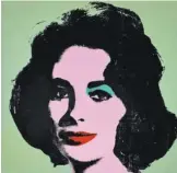  ??  ?? Andy Warhol, Liz #3 [Early Colored Liz]