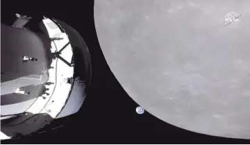  ?? ?? La cápsula pasará cerca de una semana en órbita lunar antes de volver a la Tierra. Se tiene planeado que la cápsula caiga en el Pacífico el 11 de diciembre.