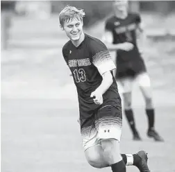  ?? RICARDO RAMIREZ BUXEDA/ORLANDO SENTINEL FILE PHOTO ?? Maxim Pencak (13) and his Bishop Moore team cruised to a 5-1 win over West Shore.