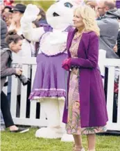  ?? DOUG MILLS/THE NEW YORK TIMES ?? First lady Jill Biden attends the White House Easter Egg Roll on April 18 in Washington.