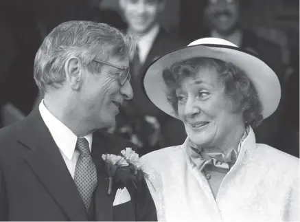  ??  ?? Respected:
Shirley Williams at her wedding to American professor Richard Neustadt in 1987
