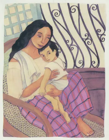  ??  ?? TWOof the illustrati­ons by Joanne de Leon in the book “Antukin: Philippine Folk Songs and Lullabyes.” The songs were selected by Felicidad A. Prudente, Ph.D.