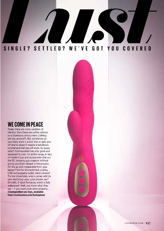 WE COME IN PEACE And you can, too, with the new Cosmopolitan sex toys |  Cosmopolitan (UK) | PressReader