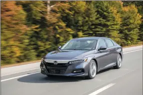  ?? HONDA/COURTESY PHOTOGRAPH ?? The 2018 Honda Accord Touring 2.0T.