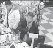  ?? Calgary Police Service ?? Police are seeking two men, seen in a screen grab from surveillan­ce camera footage, believed to have informatio­n about two gunmen who killed Tina Kong and Kevin Ses inside a northeast restaurant in 2008.