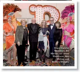  ??  ?? Mayor Carolyn Goodman, Bill Marion, Jan Jones Blackhurst, Rob Mccoy, and Barbara Molasky