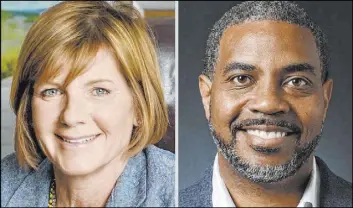  ??  ?? Reps. Susie Lee and Steven Horsford of Nevada