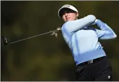  ?? ORLANDO RAMIREZ — GETTY IMAGES ?? USC alumnae Malia Nam leads the tournament at Palos Verdes Golf Club in just the second LPGA start of her career.