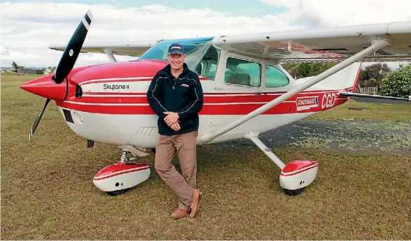  ??  ?? Northland Coastguard Air Patrol Murray Miskelly at the air base.