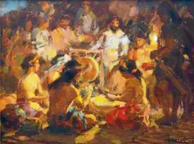  ??  ?? FERNANDO Amorsolo’s “Winnowing Rice” (1956); sold for P5.37 million