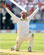  ?? AFP ?? AMONG THE GREATS: Nathan Lyon says he doesn’t believe in personal milestones. —