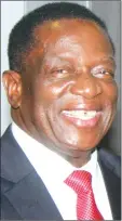  ??  ?? President Mnangagwa