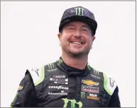  ?? Charles Krupa / Associated Press ?? Kurt Busch smiles at a NASCAR Cup Series auto race in Loudon, N.H., in July.