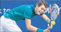  ?? EPA ?? TAYLOR MADE: Taylor Fritz returns a shot at a tournament in Cincinnati earlier this month.