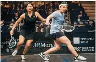  ?? Photo: PSA ?? Chan Sin-yuk (right) in her win over Zeina Mickawy of Egypt.