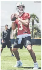  ?? @JOSH3ROSEN ?? A LA ESPERA. Josh Rosen probará que tiene la capacidad de llevar a los Dolphins a mejor puerto.