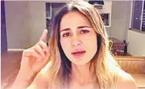  ??  ?? Atriz Nanda Costa gravou vídeo criticando a falta de verbas nos Caps