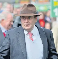  ??  ?? Nicky Henderson will be looking for success at Bangor