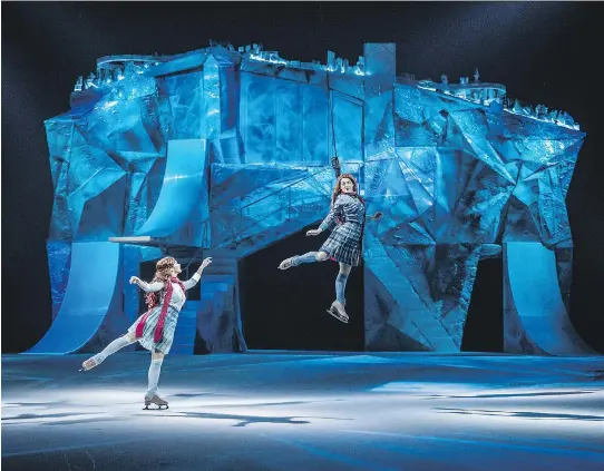  ?? PHOTOS: CIRQUE DU SOLEIL ?? Eighteen of Crystal’s 40 performers are profession­al skaters, and the other 22 are acrobats.