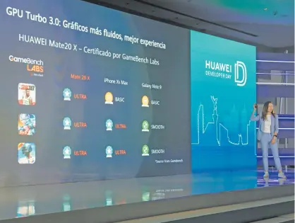  ??  ?? Los móviles Huawei de reciente generación ofrecen experienci­as de uso muy potentes gracias a sus chips Kirin y unidades de procesamie­nto gráfico