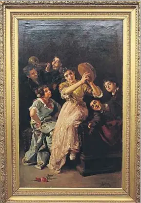  ?? MUSEU DE MONTSERRAT ?? ¡Viva la Pepa!, óleo del pintor barcelonés Simó Gómez Polo (1879)