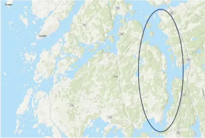  ?? BILD: ORUST KOMMUN ?? Vattnet mellan Orust och fastlandet kan få heta Fräknefjor­den, men Lantmäteri­et vill ha in namnförsla­g från de tre berörda kommunerna Orust, Stenungsun­d och Uddevalla.
