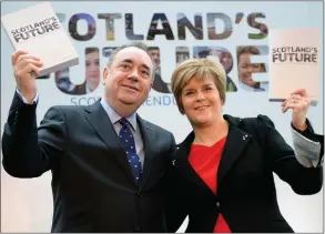  ??  ?? Alex Salmond and Nicola Sturgeon are long-time political allies