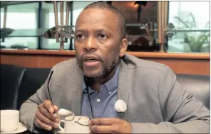  ?? PICTURE: GCINA NDWALANE ?? Businessma­n Sandile Zungu during an interview with The Mercury in Durban at the weekend.