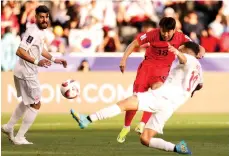  ?? Getty Images ?? Lee Kang-in scores his second goal as South Korea started their Asian Cup campaign with a 3-1 win against Bahrain