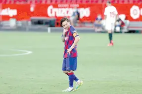  ??  ?? • El argentino Lionel Messi no estaría a gusto ya en el Barcelona.