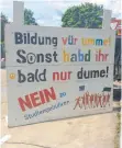  ?? ARCHIVFOTO: MARLENE GEMPP ?? In Weingarten haben Studenten im Mai gegen die Gebühren demonstrie­rt.