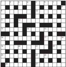  ?? PRIZES of £20 will be awarded to the senders of the first three correct solutions checked. Solutions to: Daily Mail Prize Crossword No. 15,559, PO BOX 3451, Norwich, NR7 7NR. Entries may be submitted by second-class post. Envelopes must be postmarked no l ?? No 15,559