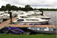  ?? PHOTO: ALISON ALDERTON ?? The Carrickcra­ft hire base at Banagher on the River Shannon.