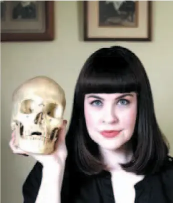  ?? PHOTO BY MARA ZEHLER FOR THE WASHINGTON POST ?? Caitlin Doughty’s new book explores death rituals across the world.