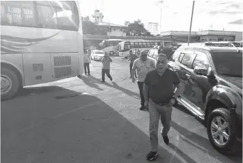  ??  ?? Cebu Governor Hilario Davide III is shown in this file photo visiting the Cebu South Bus Terminal. The terminal reported a P3 million increase in its income last year compared in 2016.