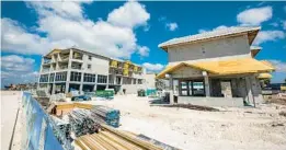  ?? ?? Margaritav­ille Resort Fort Myers Beach is under constructi­on on Feb. 28.