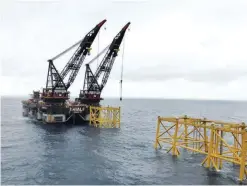  ?? — Reuters ?? A view of Equinor’s oil platform is seen in Johan Sverdrup oilfield in the North Sea, Norway.